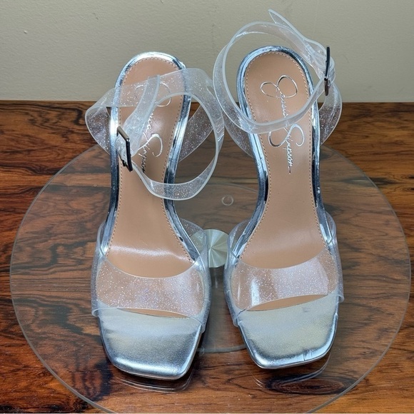 Jessica Simpson Franie Glitter Clear Sandal - Picture 6 of 15
